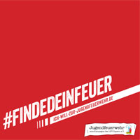 Logo #FINDEDEINEFEUERWEHR - Ich-will-zur-Jugedfeuerwehr.de - Jugendfeuerwehr - Eine Kampagne des LFV Bayern e.V. Logo #FINDEDEINEFEUERWEHR - Ich-will-zur-Jugedfeuerwehr.de - Jugendfeuerwehr - Eine Kampagne des LFV Bayern e.V.