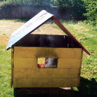 'Brennendes Haus' der Kinderfeuerwehr Waischenfeld 'Brennendes Haus' der Kinderfeuerwehr Waischenfeld